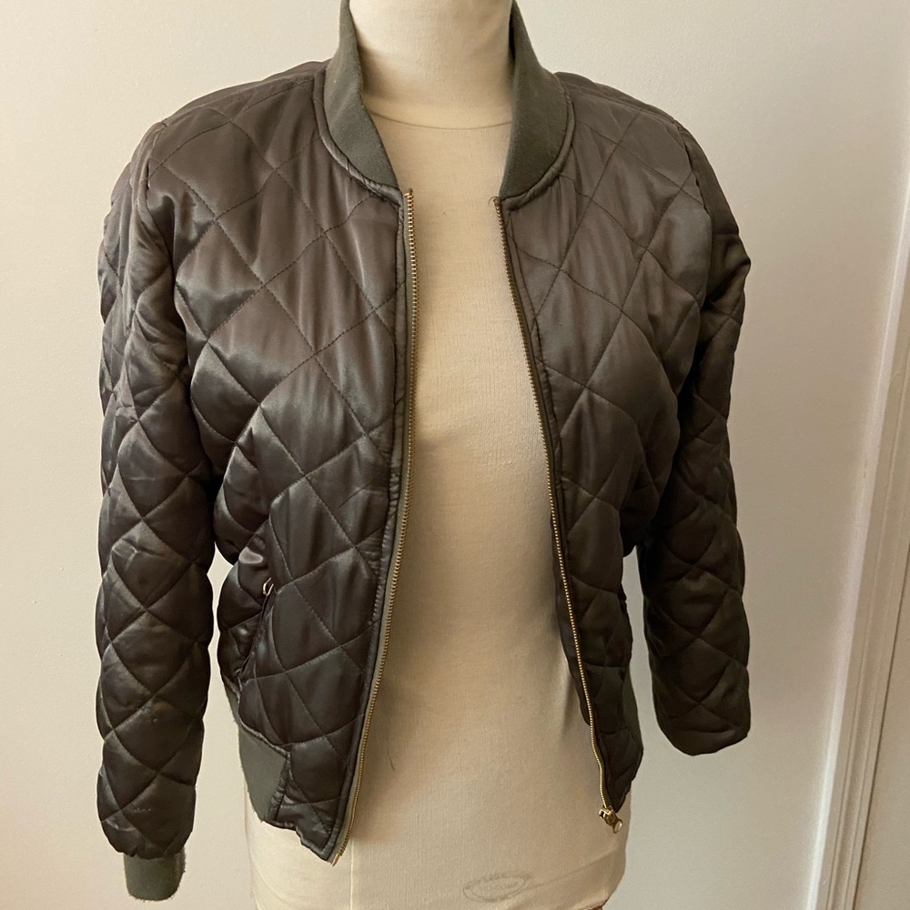 Green bomber jacket